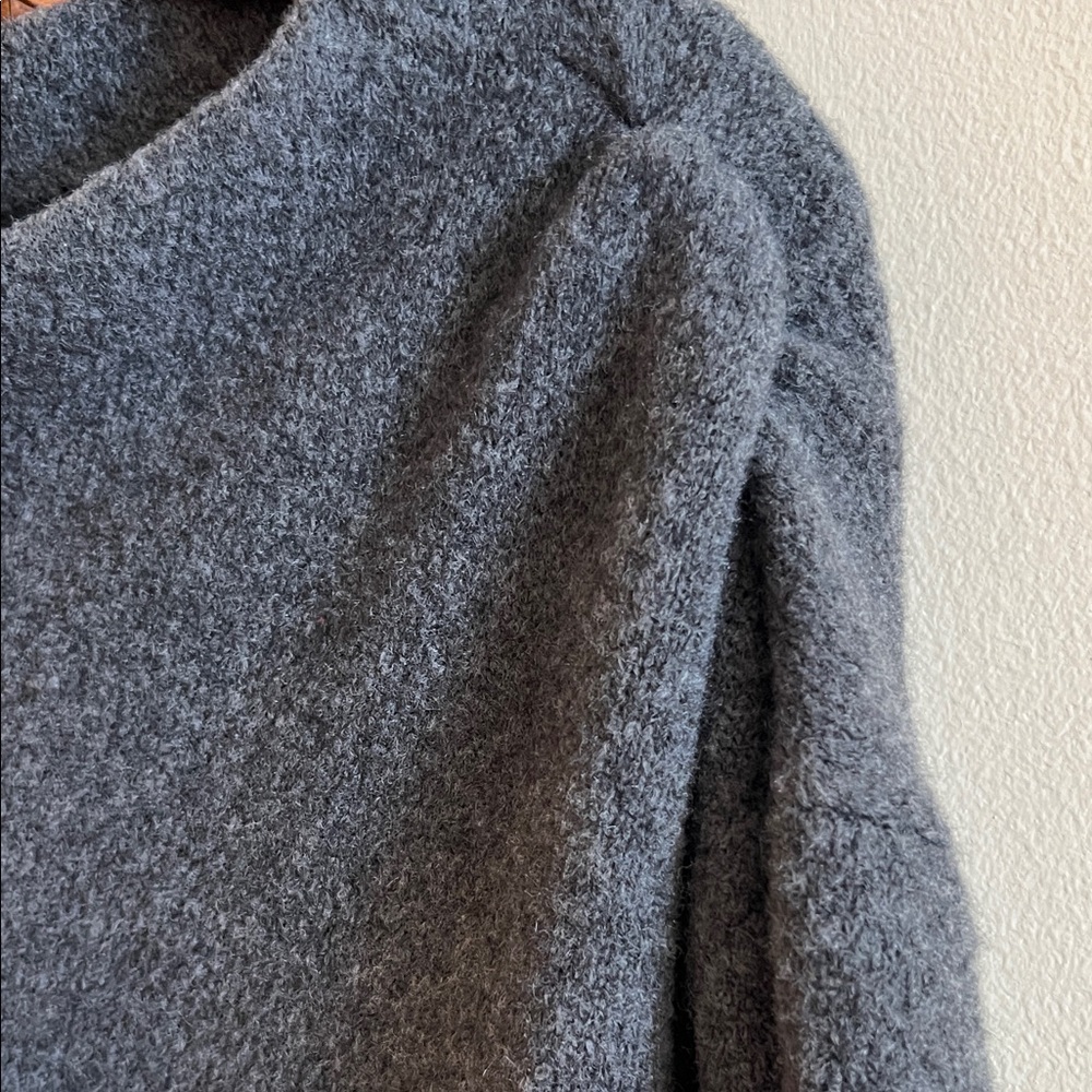 Charcoal Crewneck Women’s Sweater - Picture 3 of 7